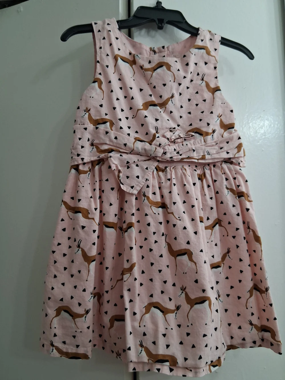 OshKosh B'gosh Pink Dress with Brown Deer Print